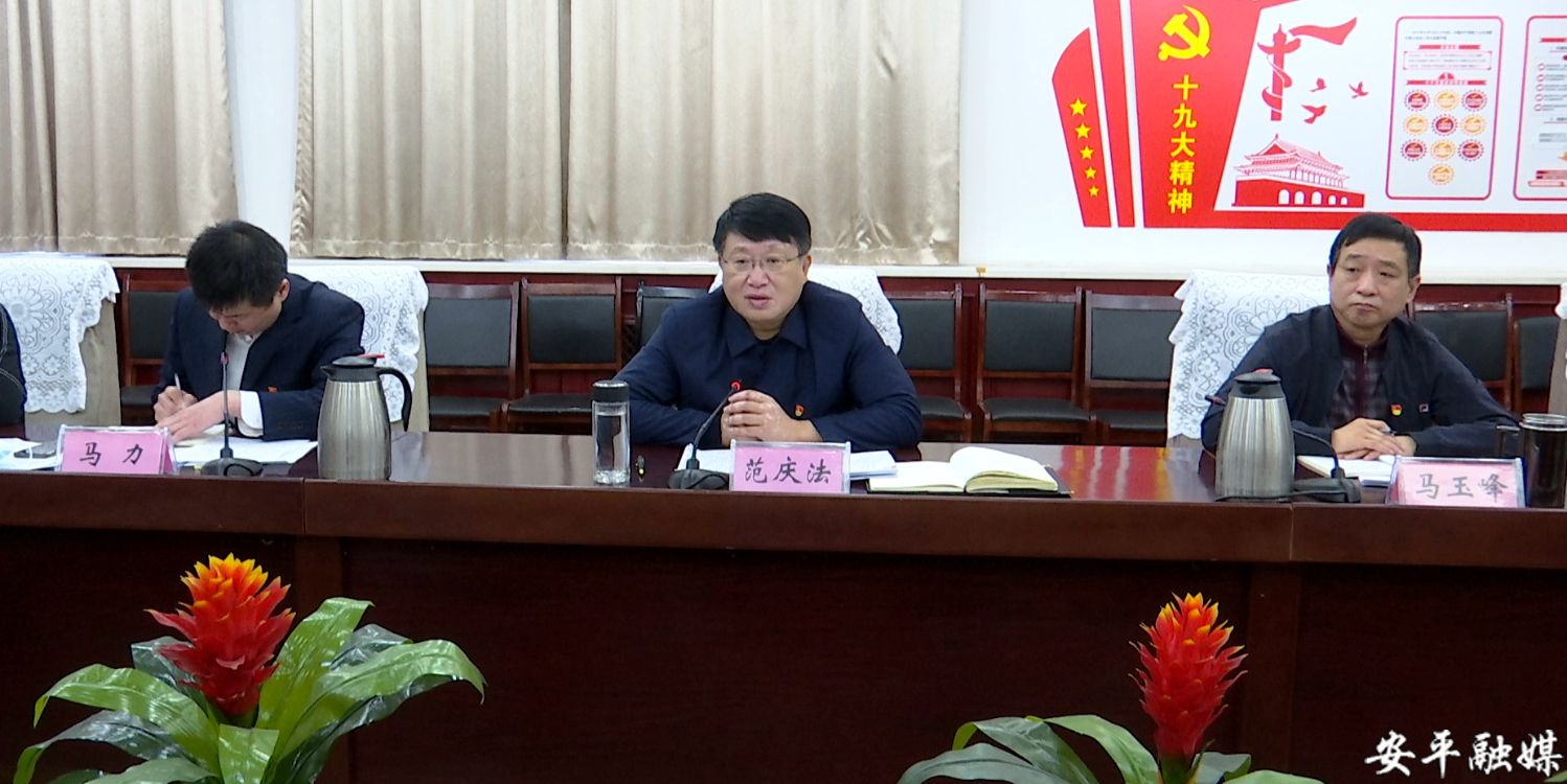 安平县委书记范庆法以普通党员身份参加县委办公室党支部2020年度组织